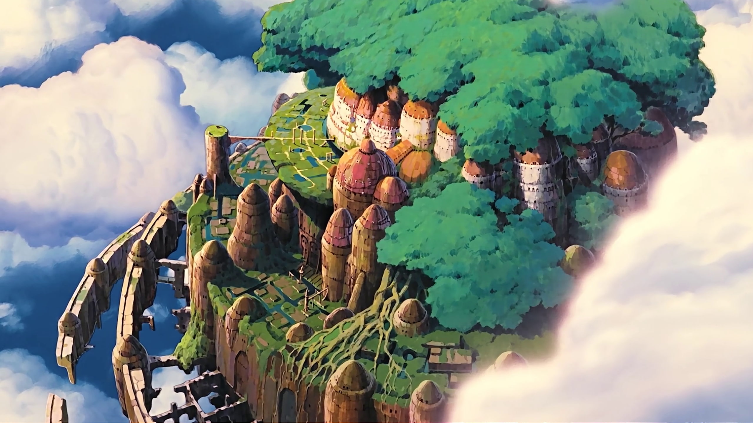 Studio Ghibli anime Laputa Castle in the Sky cloud sky 2k