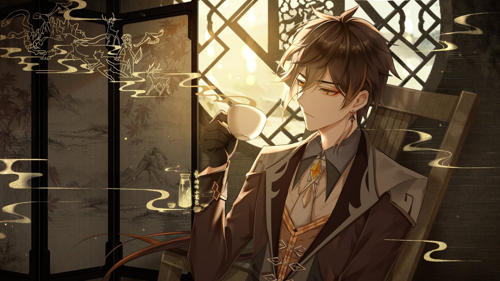 Genshin Impact anime boys Zhongli 2k
