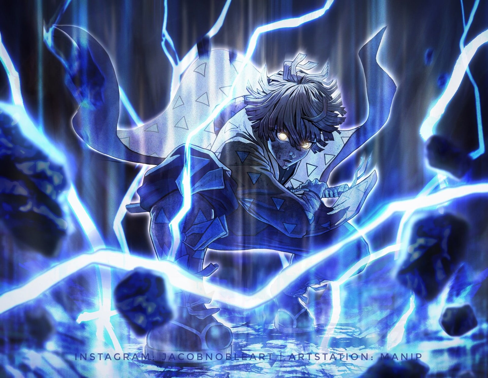 Anime Demon Slayer Kimetsu no Yaiba Zenitsu Agatsuma 2k