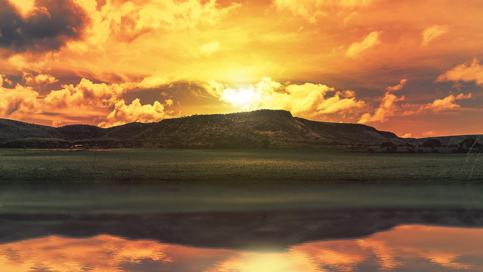 brazil goi s chapada dos veadeiros lago por do sol montanha 2k