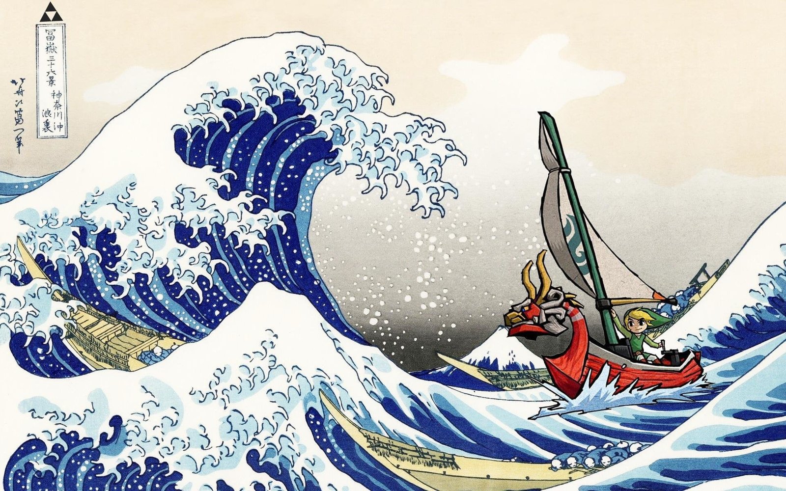 person riding boat on ocean illustration Zelda The Legend of Wind Waker 2k