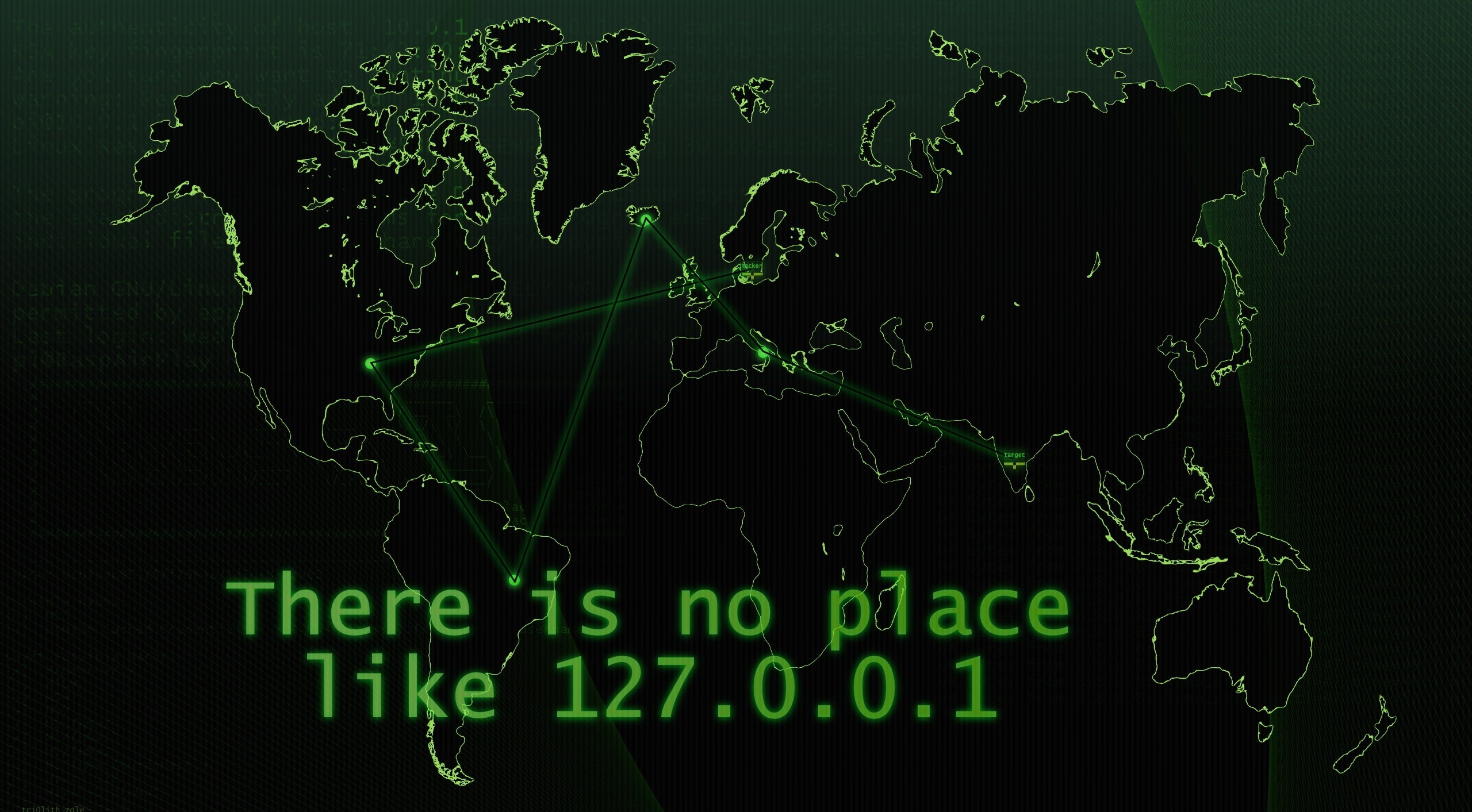 There is No Place world map with text overlay Computers Web 2k
