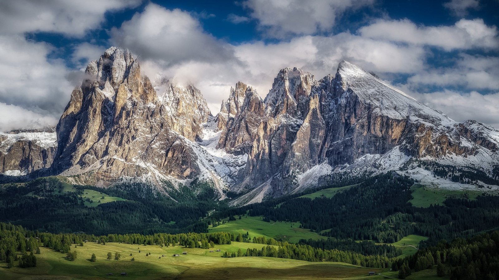 cloud plattkofel langkofel val gardena sassolungo bolzano 2k