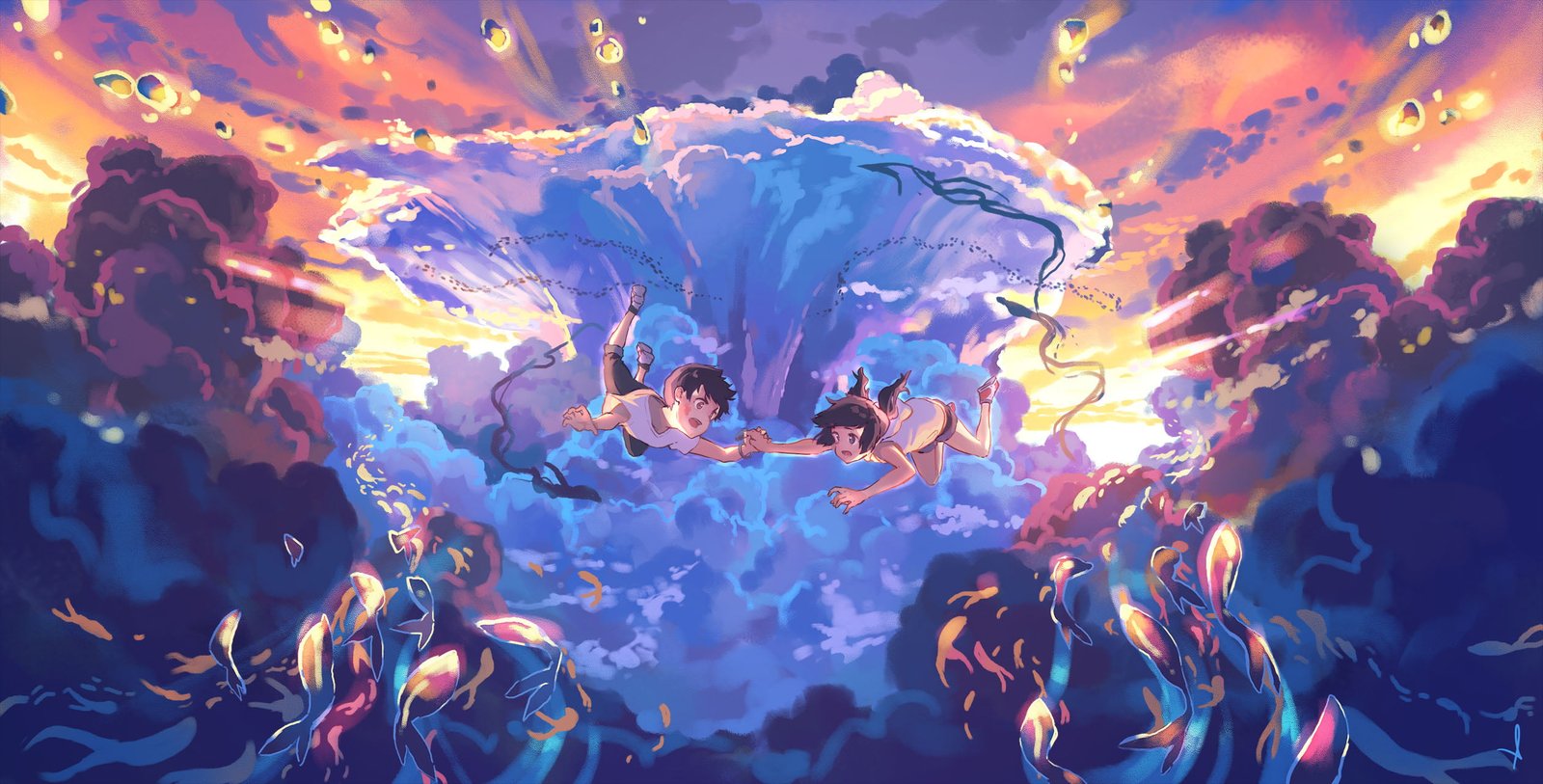 Anime Weathering With You Hina Amano Hodaka Morishima 2k