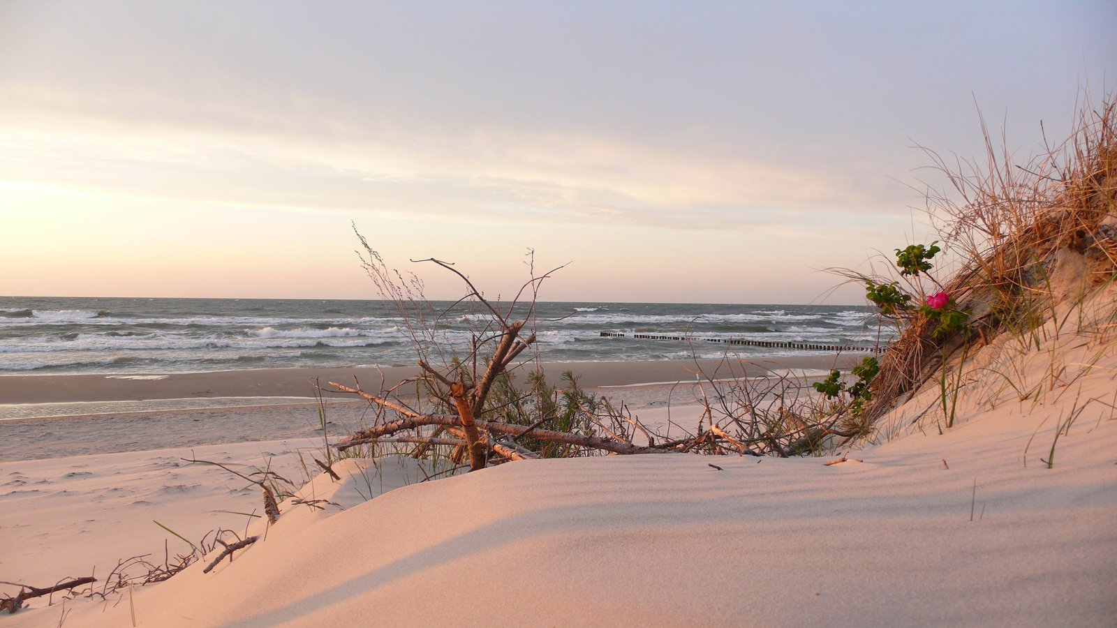beach beautiful view Baltic sea Poland Nature Beaches HD Art 2k