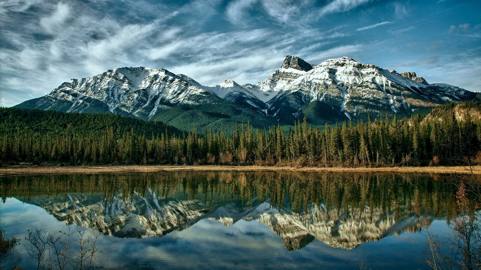 best amazing nature mountain reflection scenics 2k