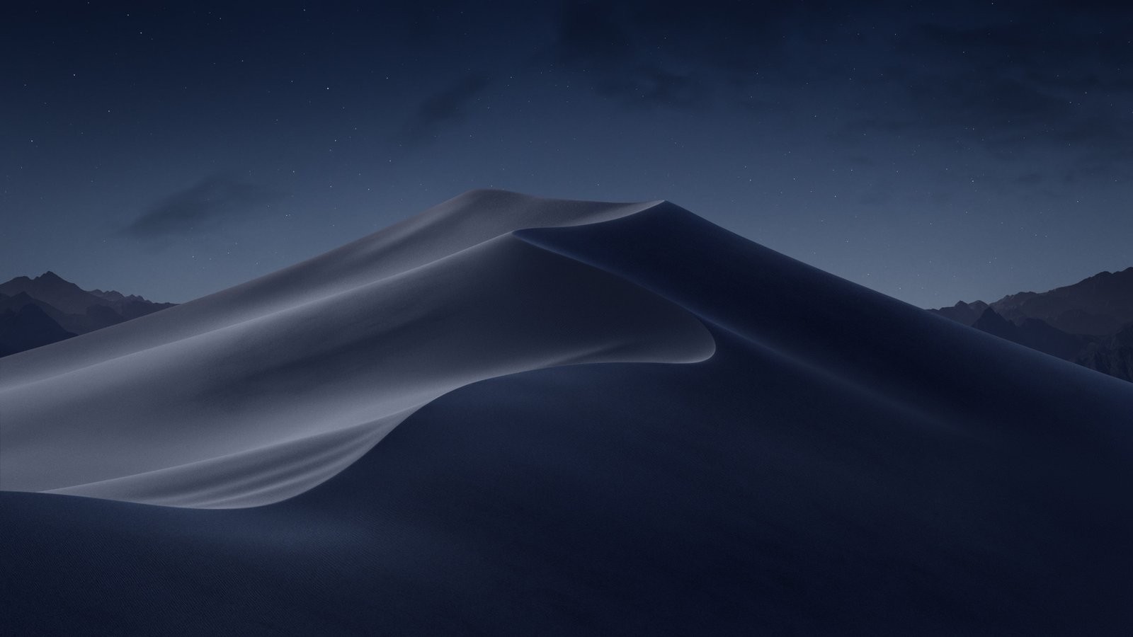 blue landscape night sky desert dune starry sand 2k 4k