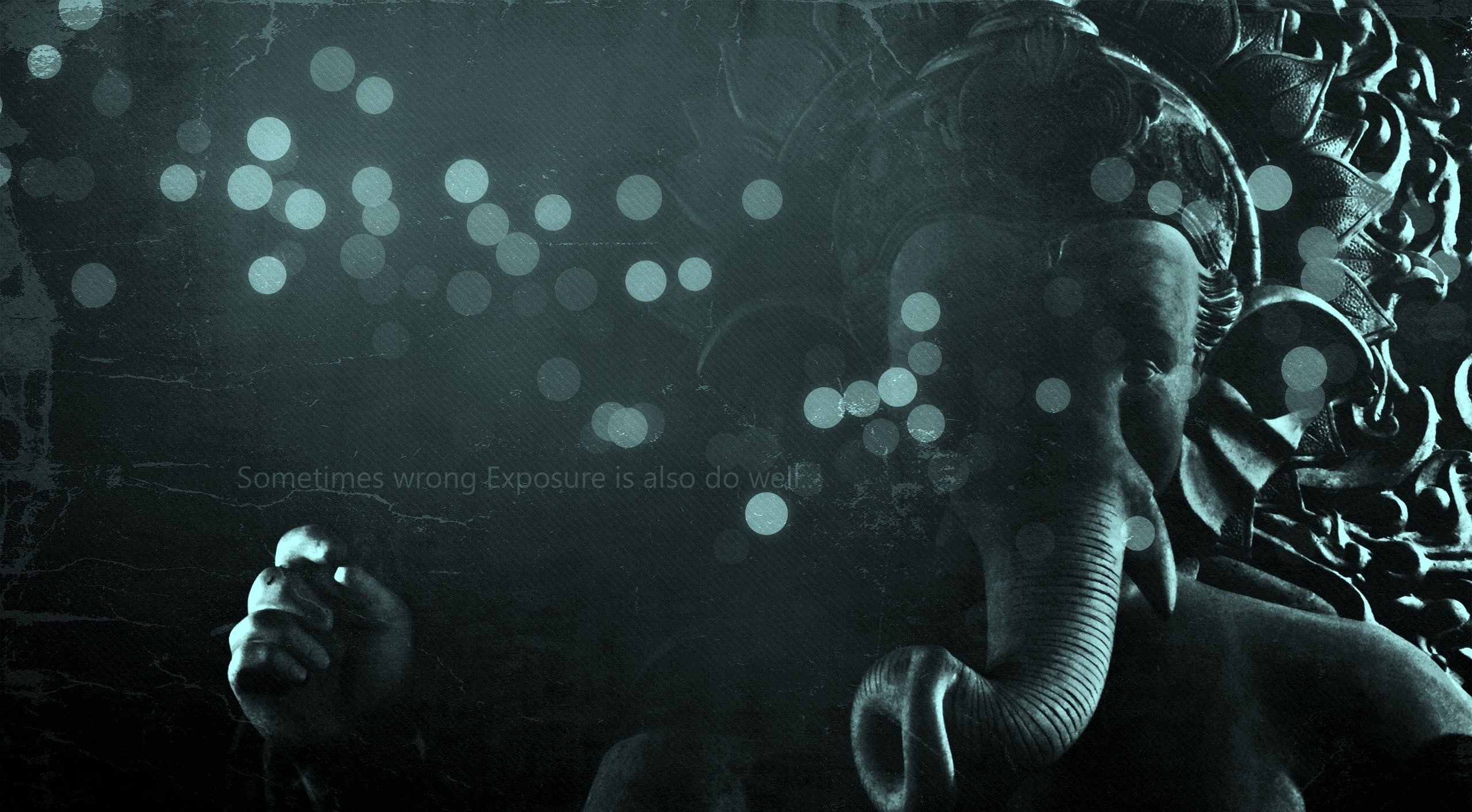 God Lord Ganesha costume Aero Creative bokeh indoors aquarium 2k