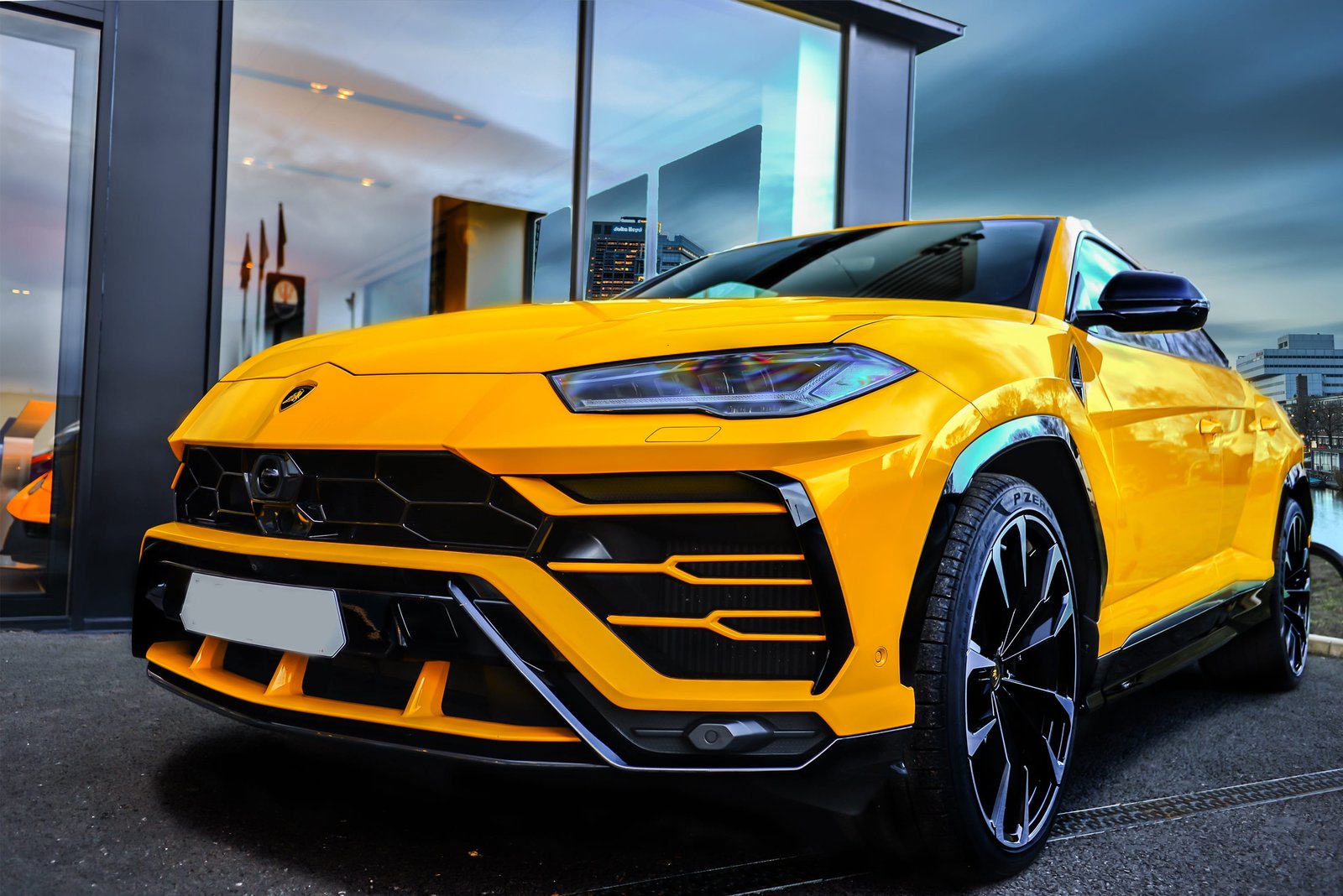 lamborghini urus sports utility vehicle landscape poster 2k