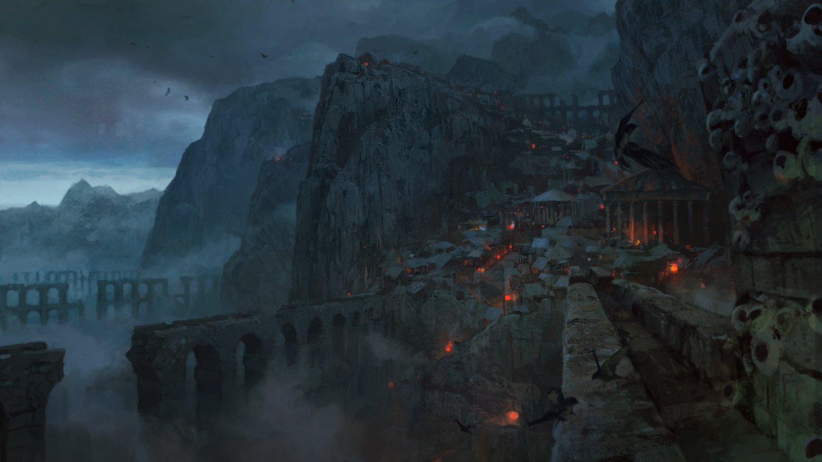 Path of Exile digital art video games mist water nature 2k 4k