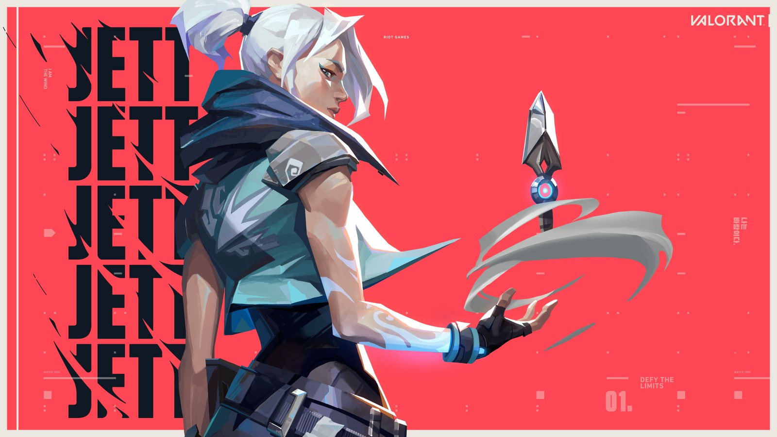 Valorant Jett Riot Games 2k 4k
