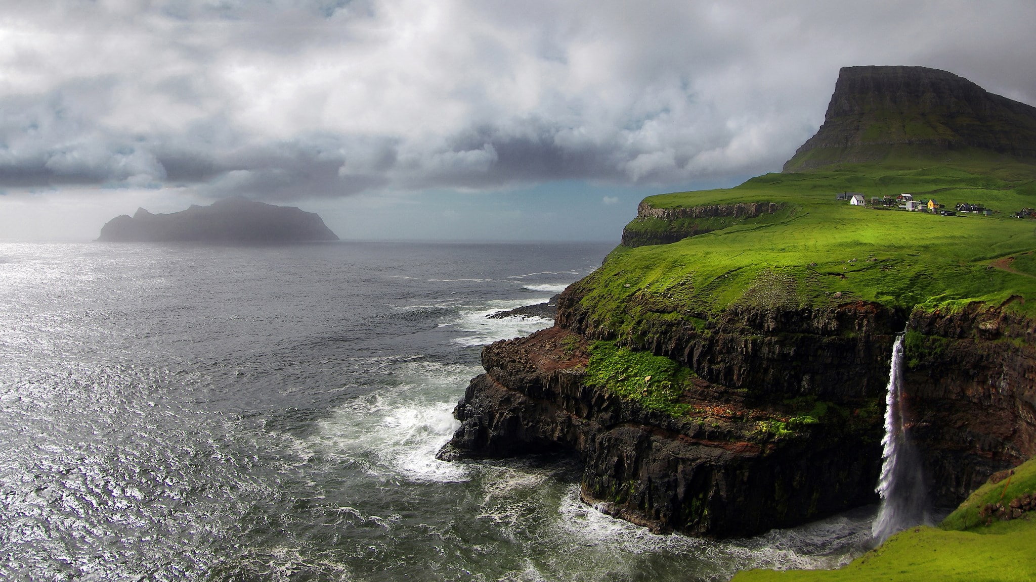 pc nature beauty sea in water cloud sky 2k