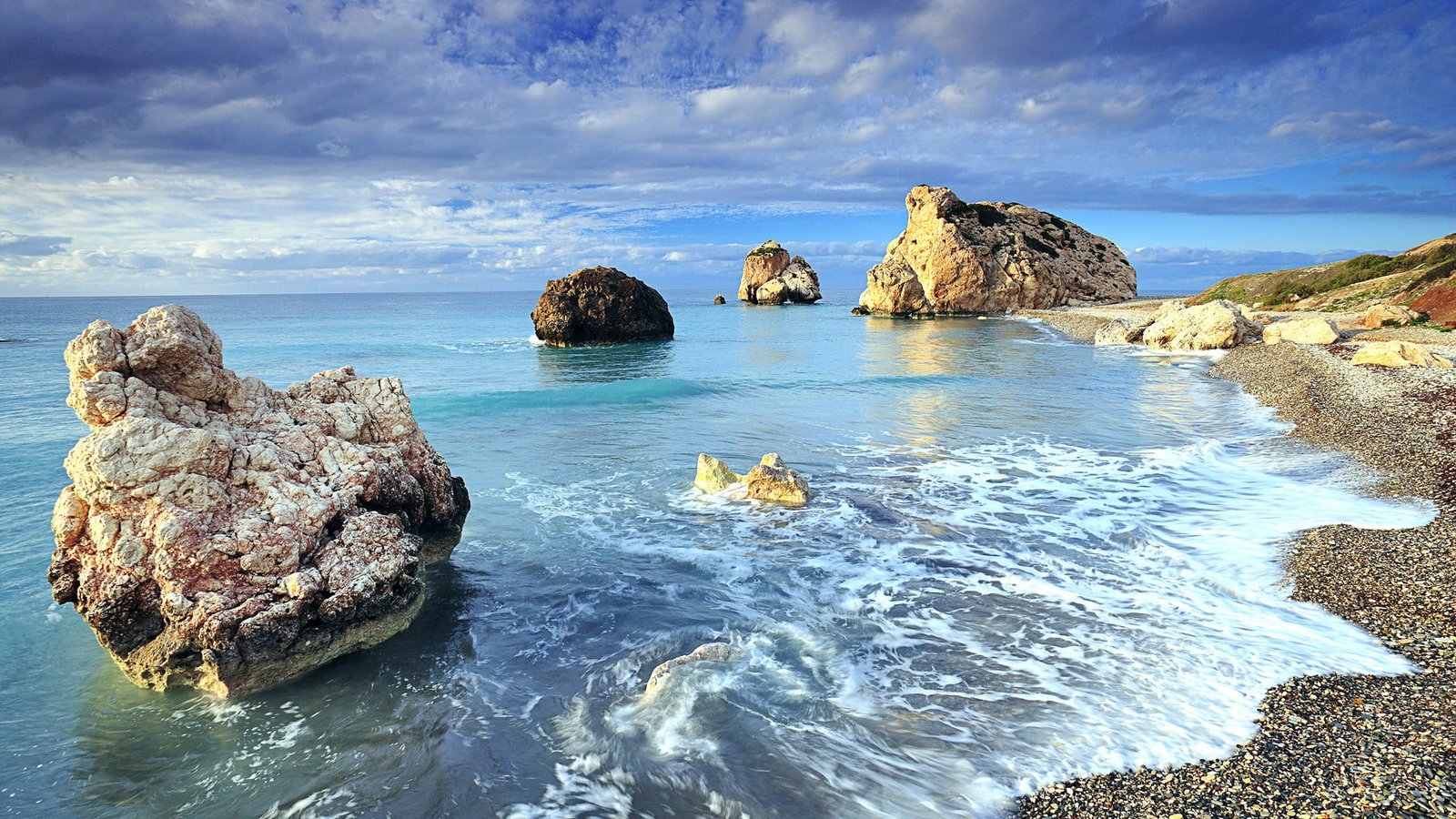 sea coast aphrodite rock aphrodites sky water ocean 2k