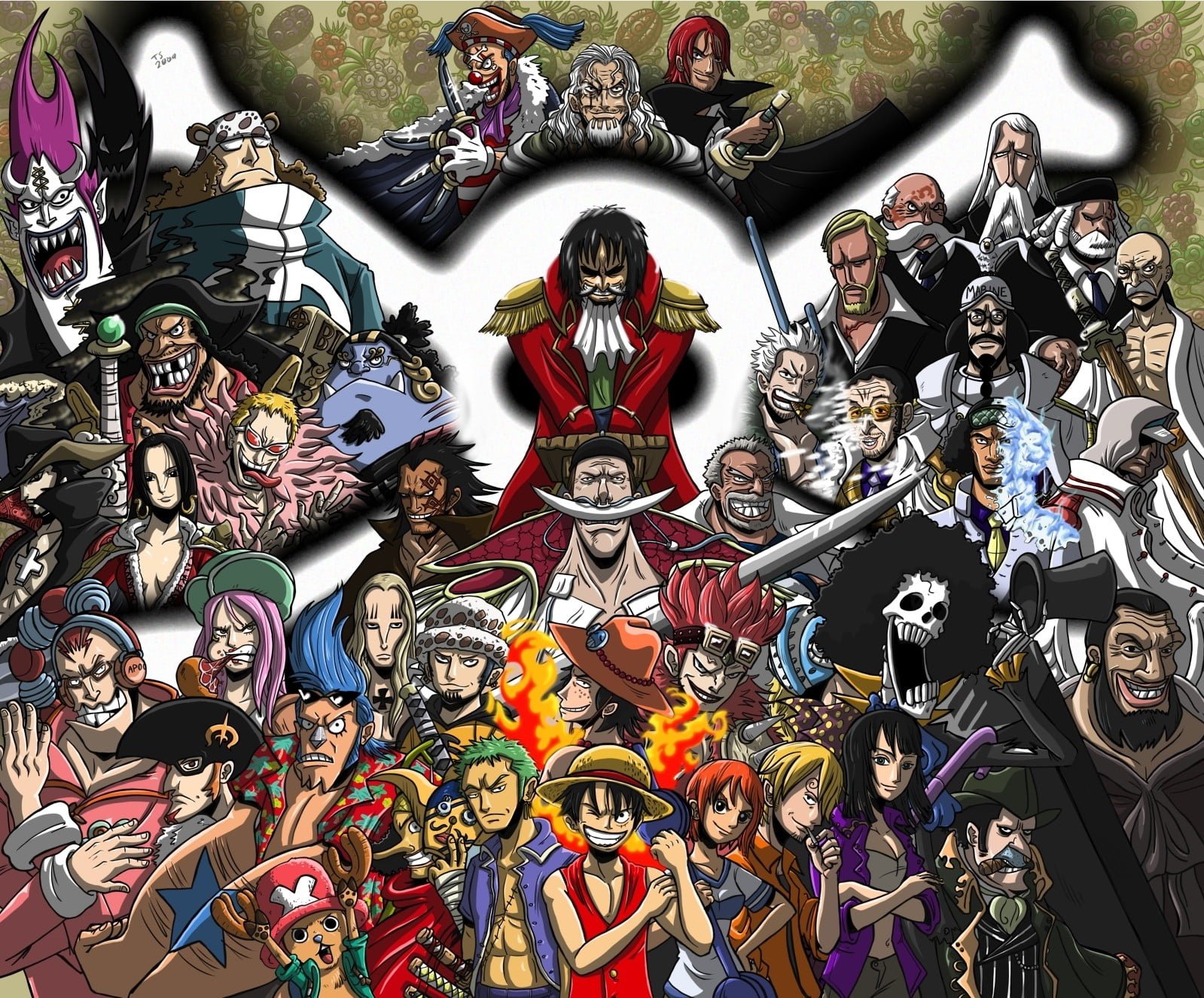One Piece fan art pirates strawhat Roronoa Zoro Franky 2k