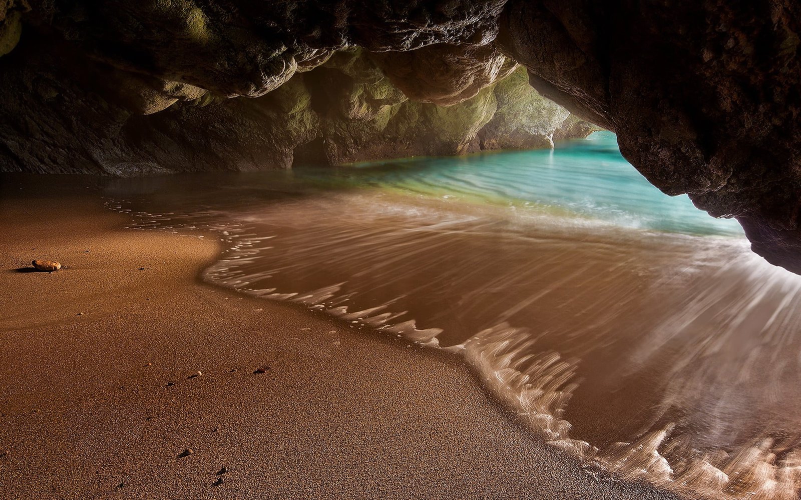 body of water nature landscape cave beach sea sand rock 2k