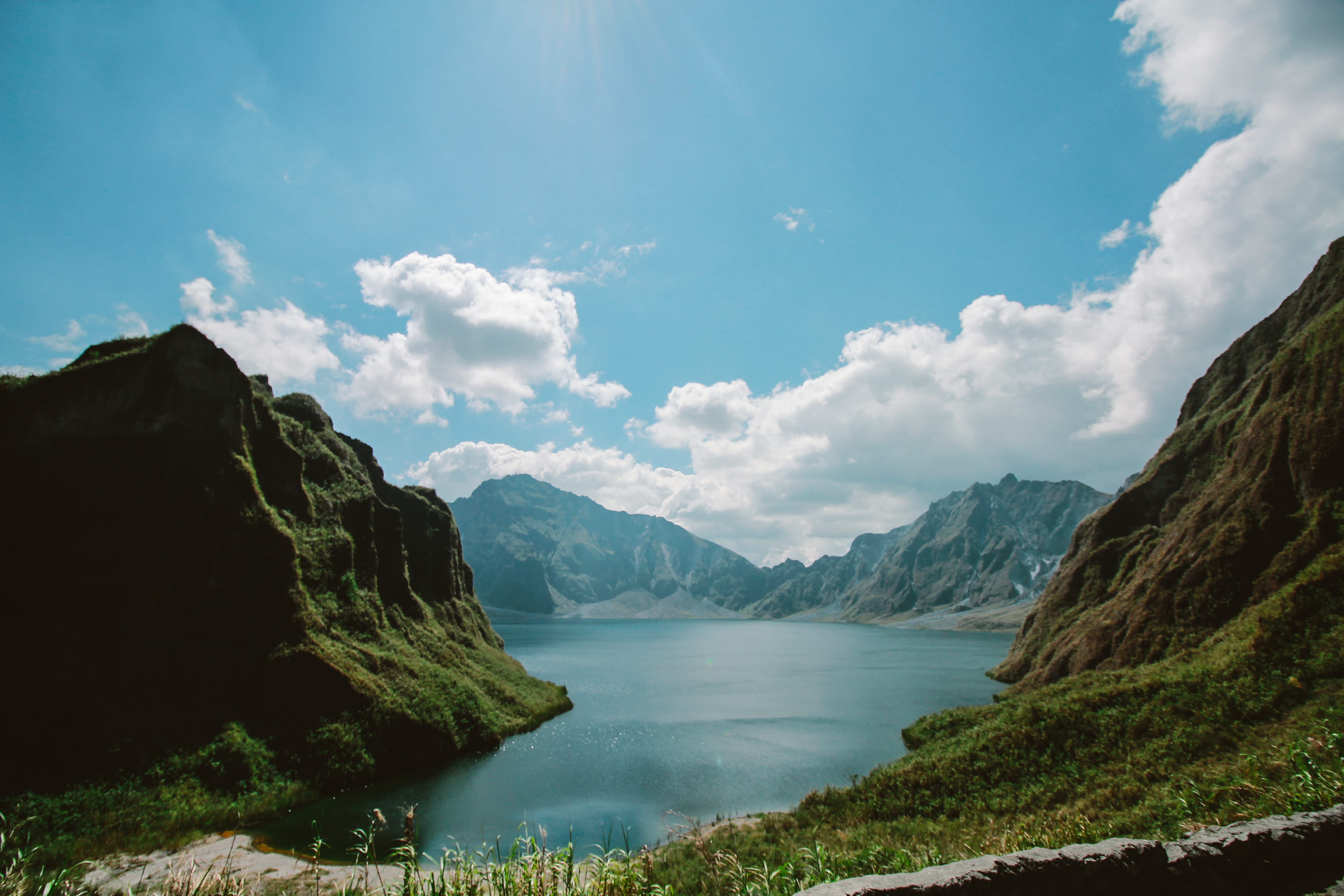 Photo of the Crater Mt Pinatubo clouds daylight environment 2k