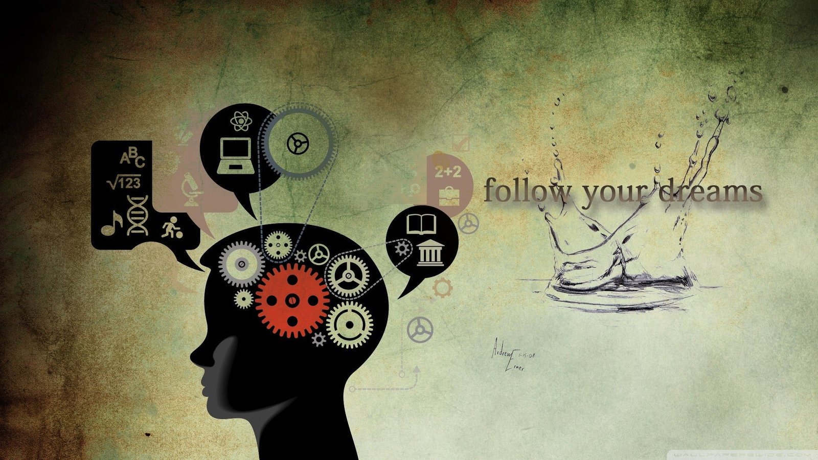 follow your dreams illustraion motivational quote minimalism 97 2k
