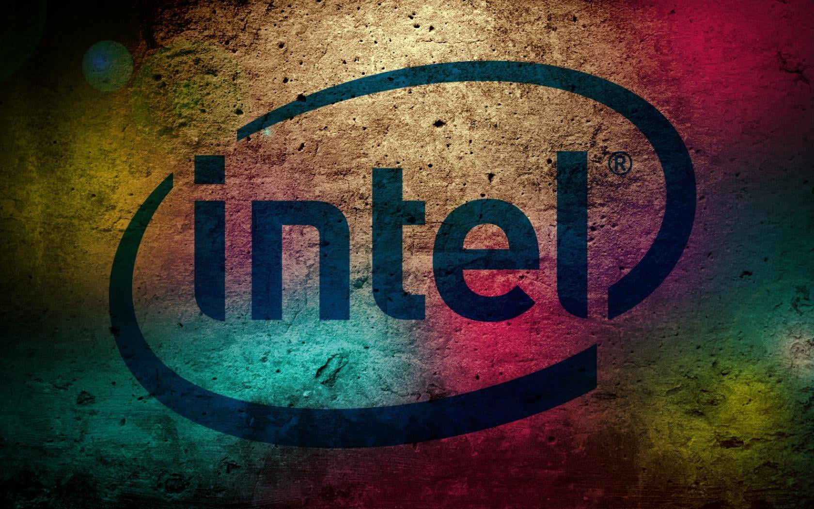 Intel Background logo Computers colorful communication 2k