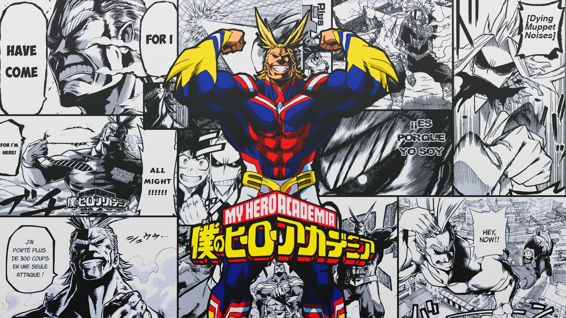 My Hero Academia comic strip Anime All Might representation 2k