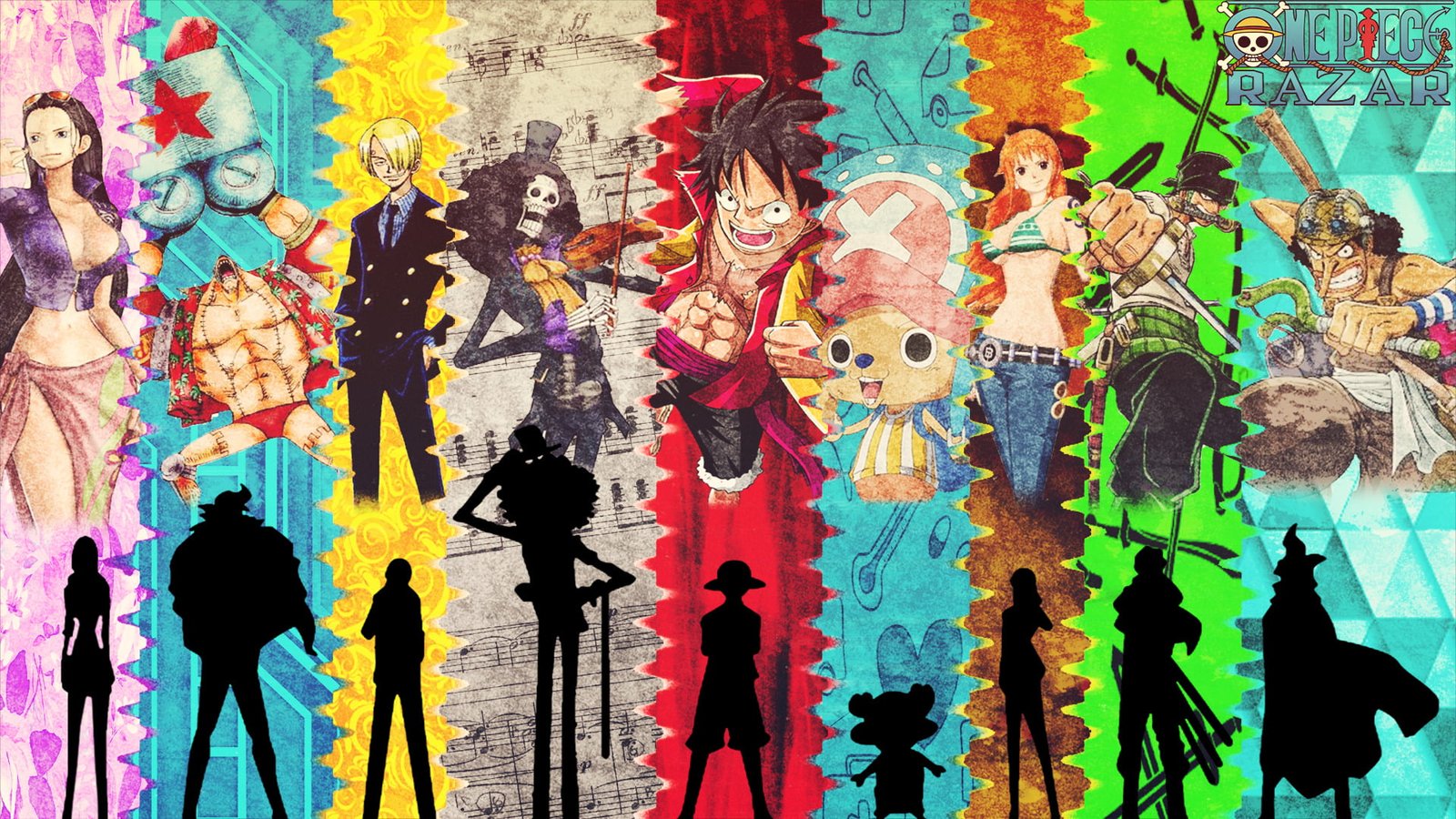 One Piece wallpaper Anime Brook Franky 1 2k