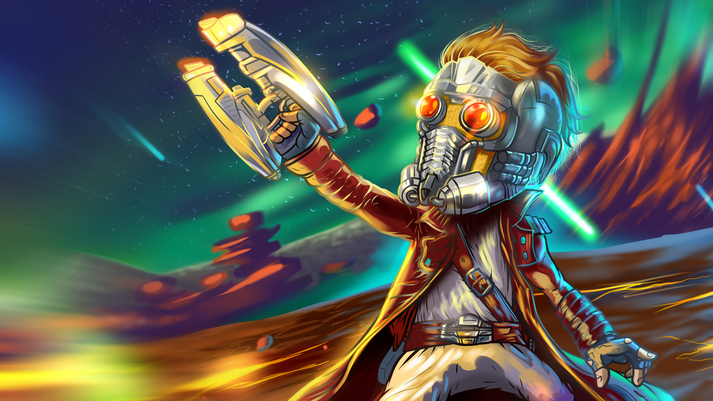 guardians of the galaxy star lord artist artwork hd 2k