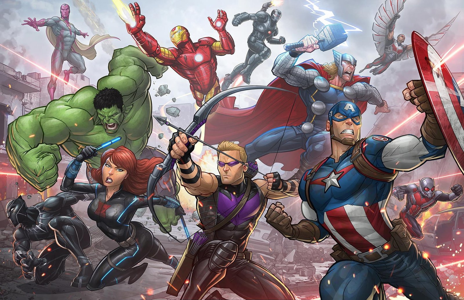 Marvel Avengers illustration fiction the film Hulk Iron man 2k