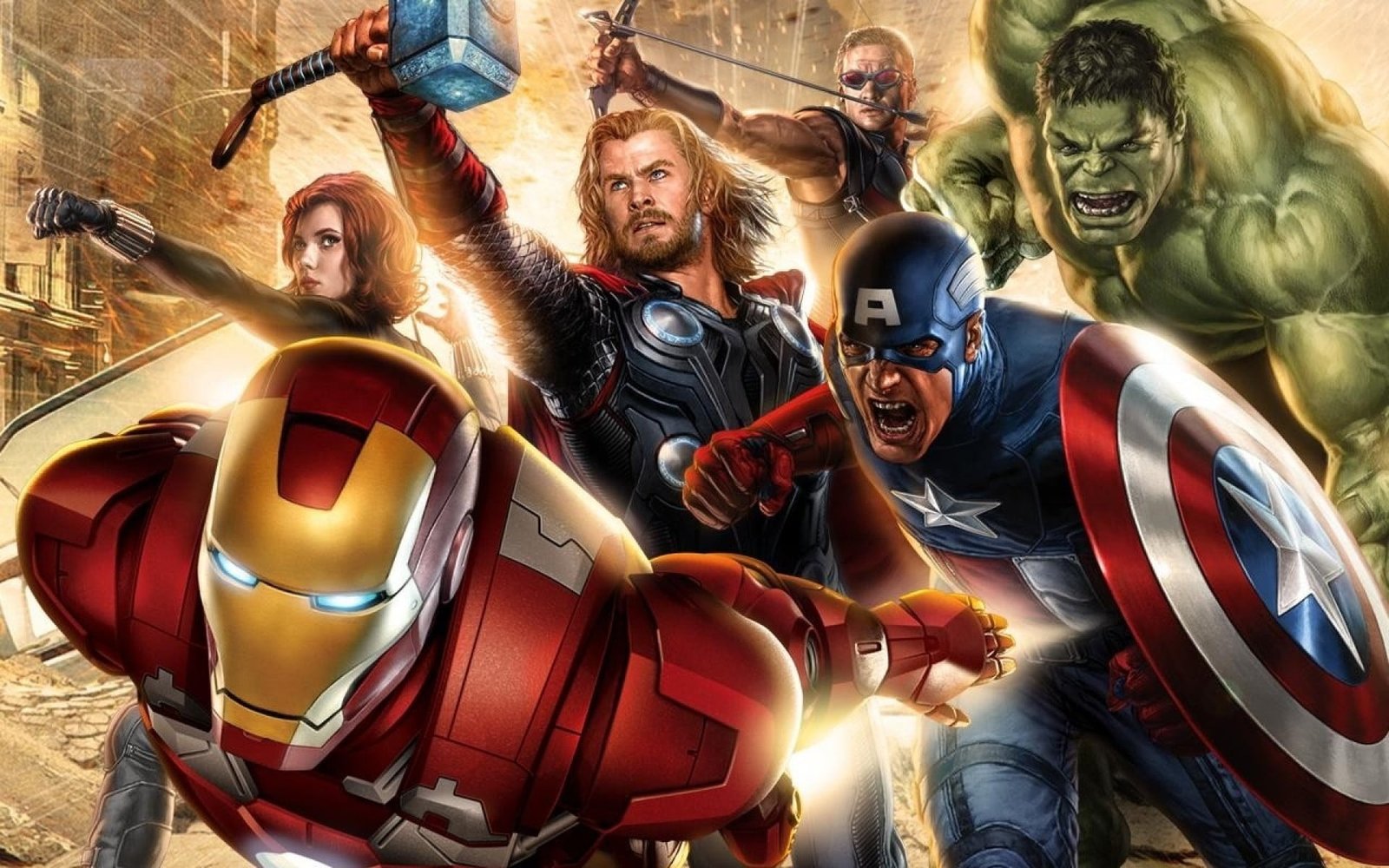 Marvel Heroes wallpaper fiction the film figure Hulk Iron man 2k