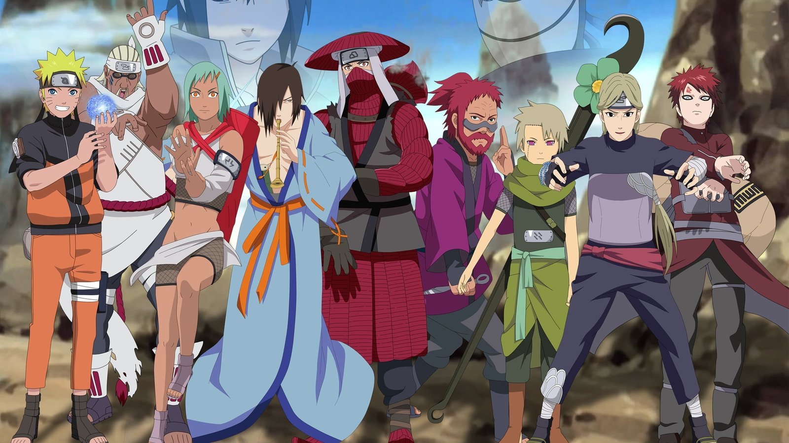 Naruto characters wallpaper game anime sasuke ninja uchiha 2k