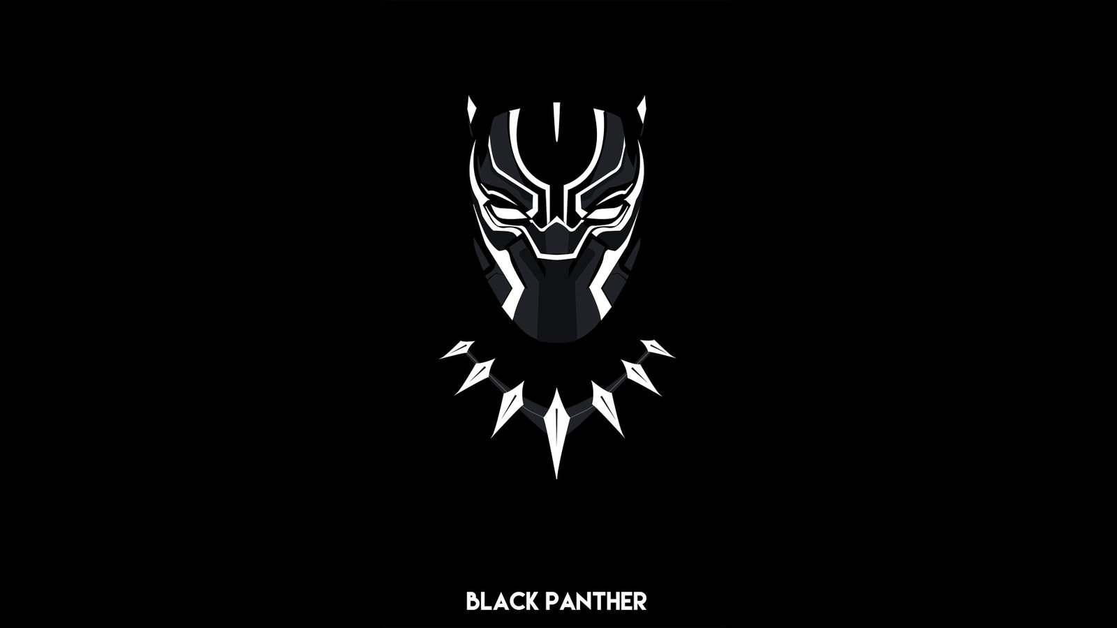 black panther minimalism artwork artist artstation 2k 4k