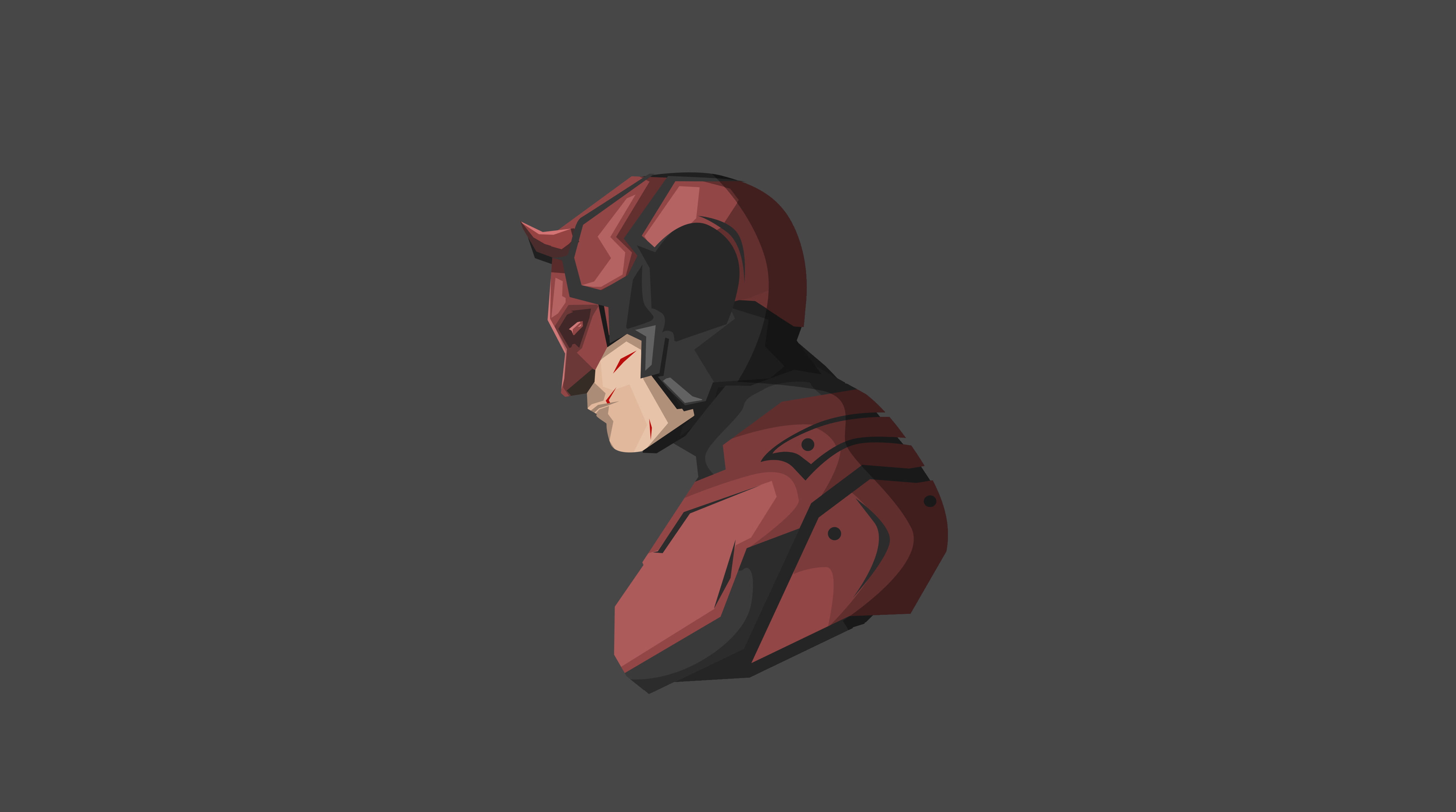 daredevil minimalism hd artwork artist superheroes 2k 4k