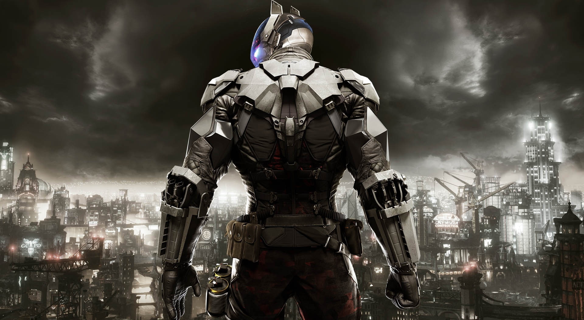 Batman Arkham Knight video game robot character wallpaper 2k