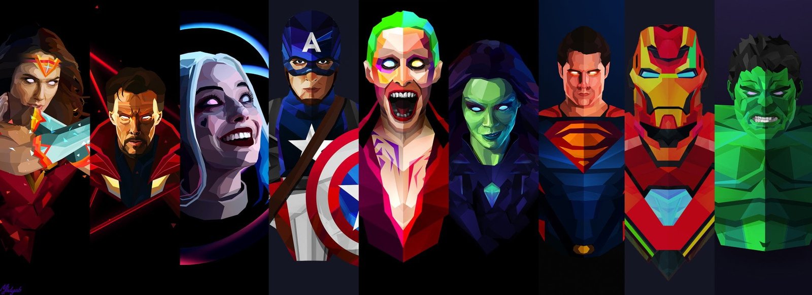 Comics Superhero Captain America Doctor Strange Gamora 2k