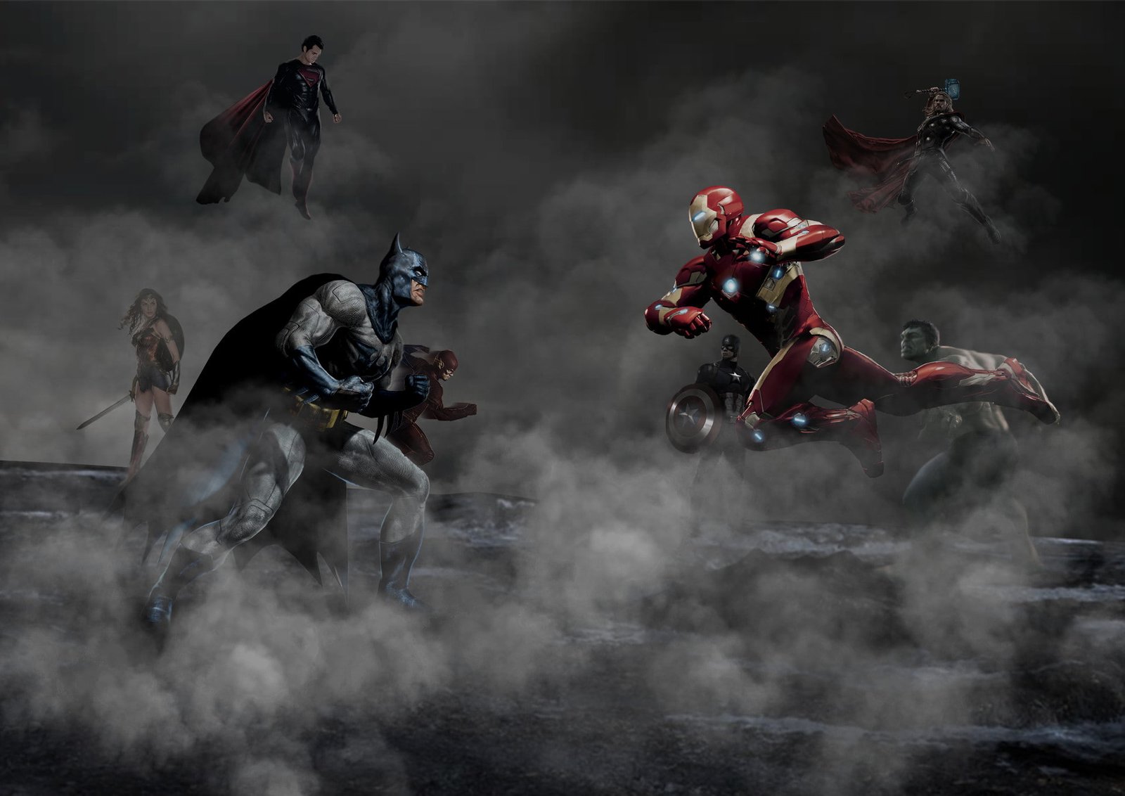 justice league avengers artwork hd artist deviantart batman 2k