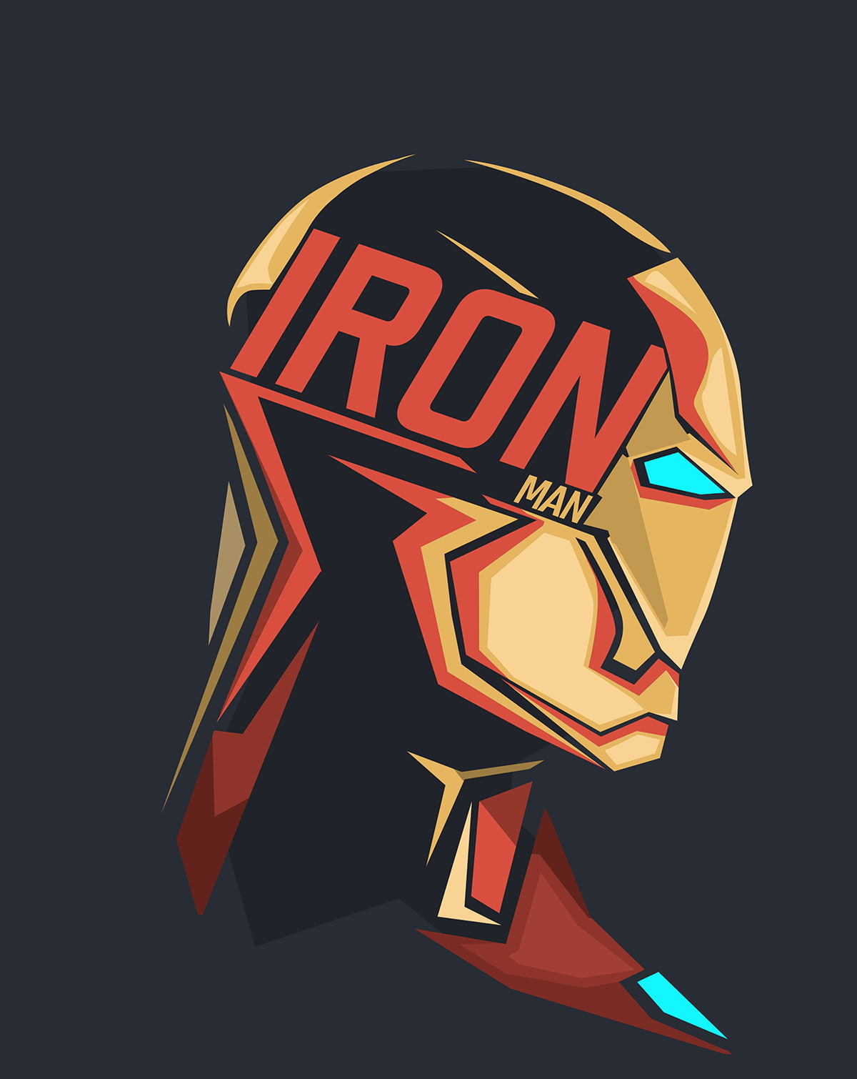 Marvel Comics Iron Man superhero Heroes gray background