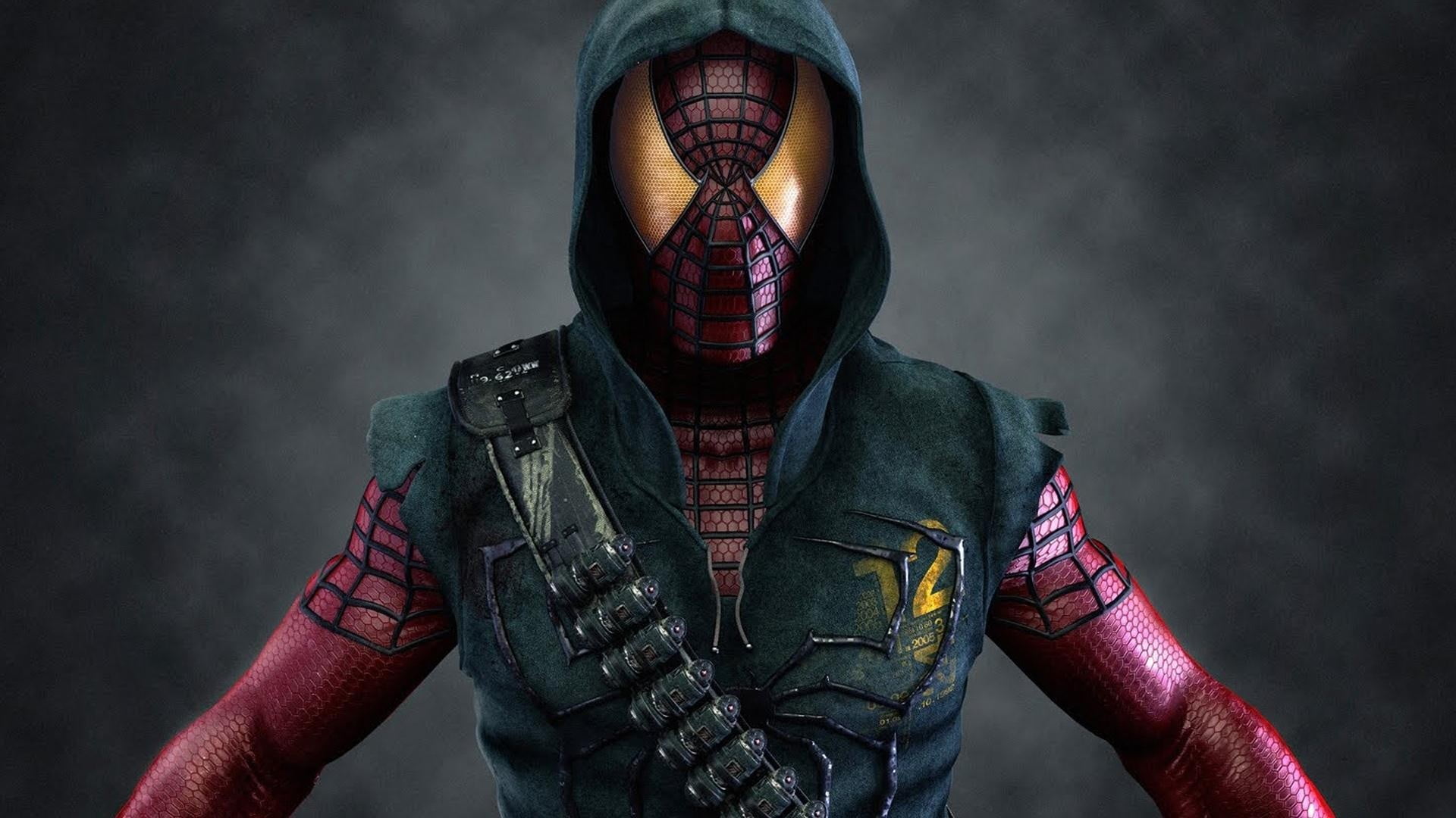 Marvel Spider Man Comics superhero futuristic men 91 2k