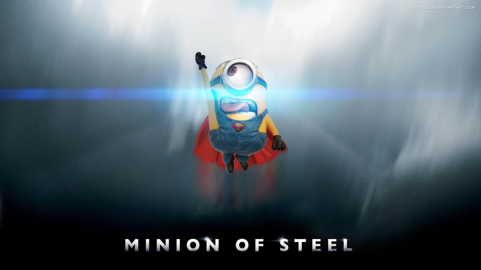 Minion of Steel digital wallpaper minions humor art 2k