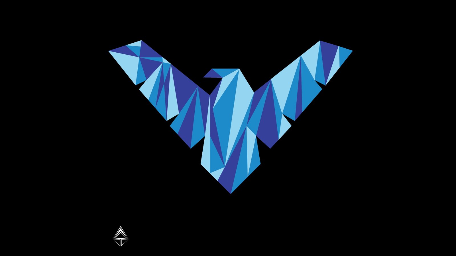 nightwing logo hd artist artwork digital art superheroes 2k 4k
