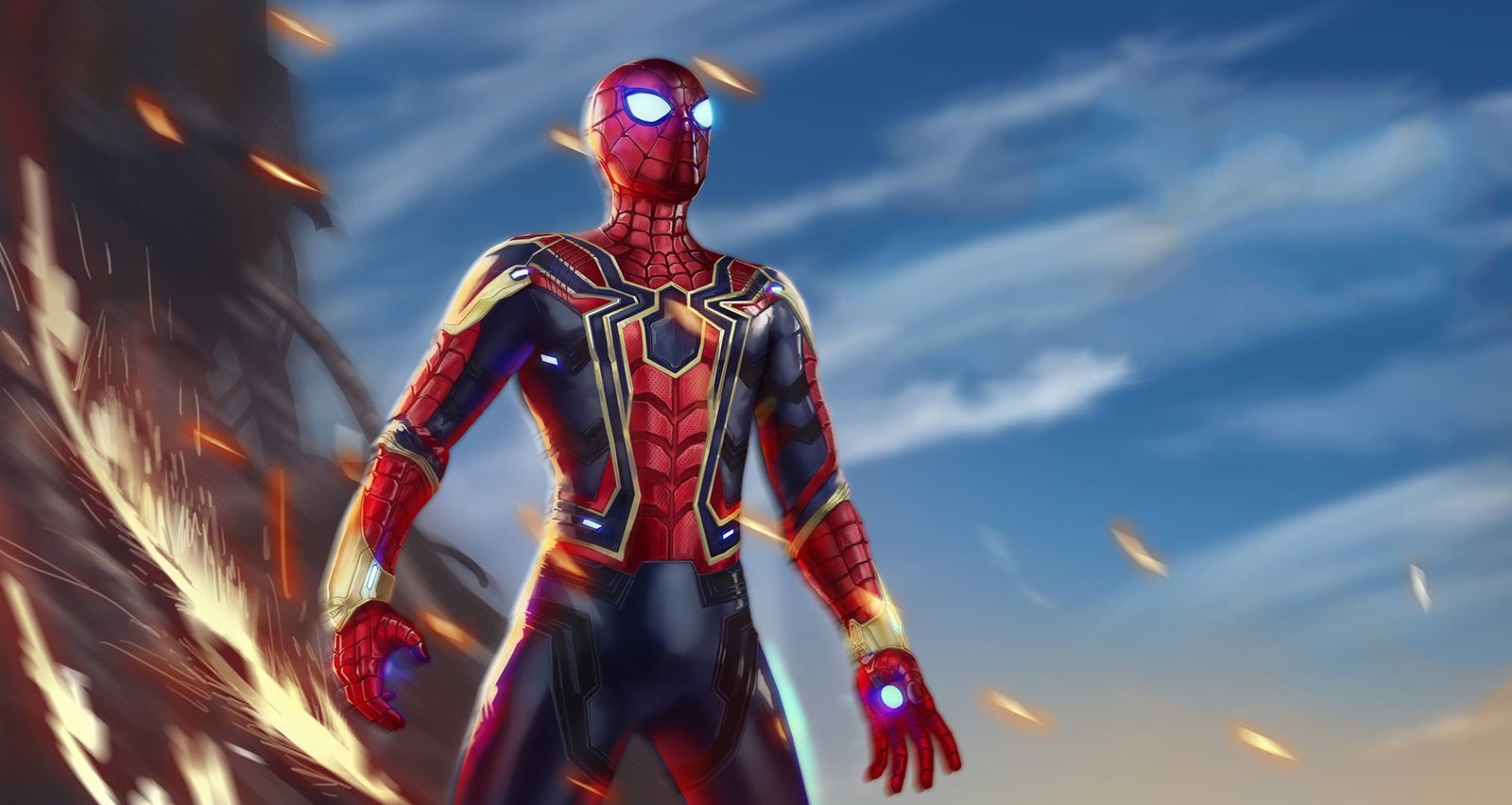 spiderman avengers infinity war hd artwork superheroes 58 2k