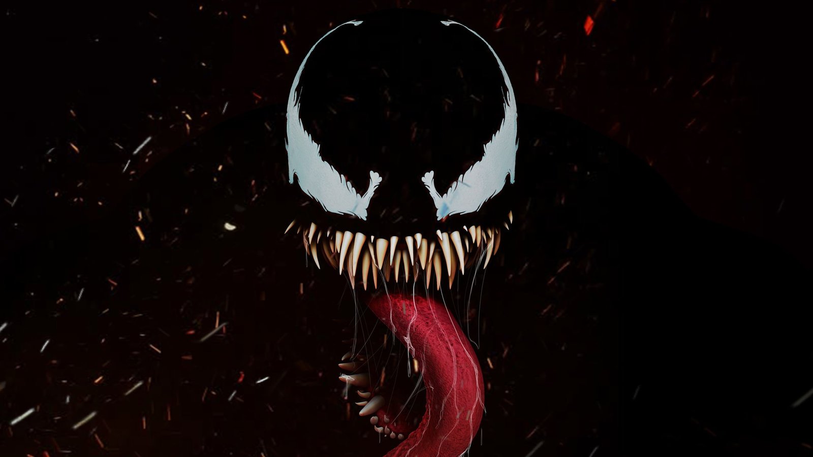 venom closeup artwork hd digital art superheroes artstation 2k