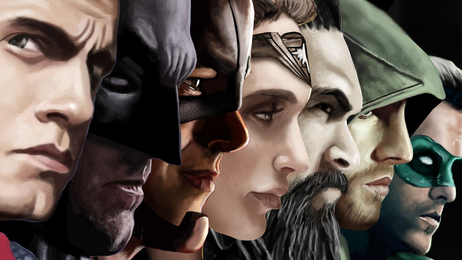 comic books Superman Batman artwork Justice League Green Arrow 2k