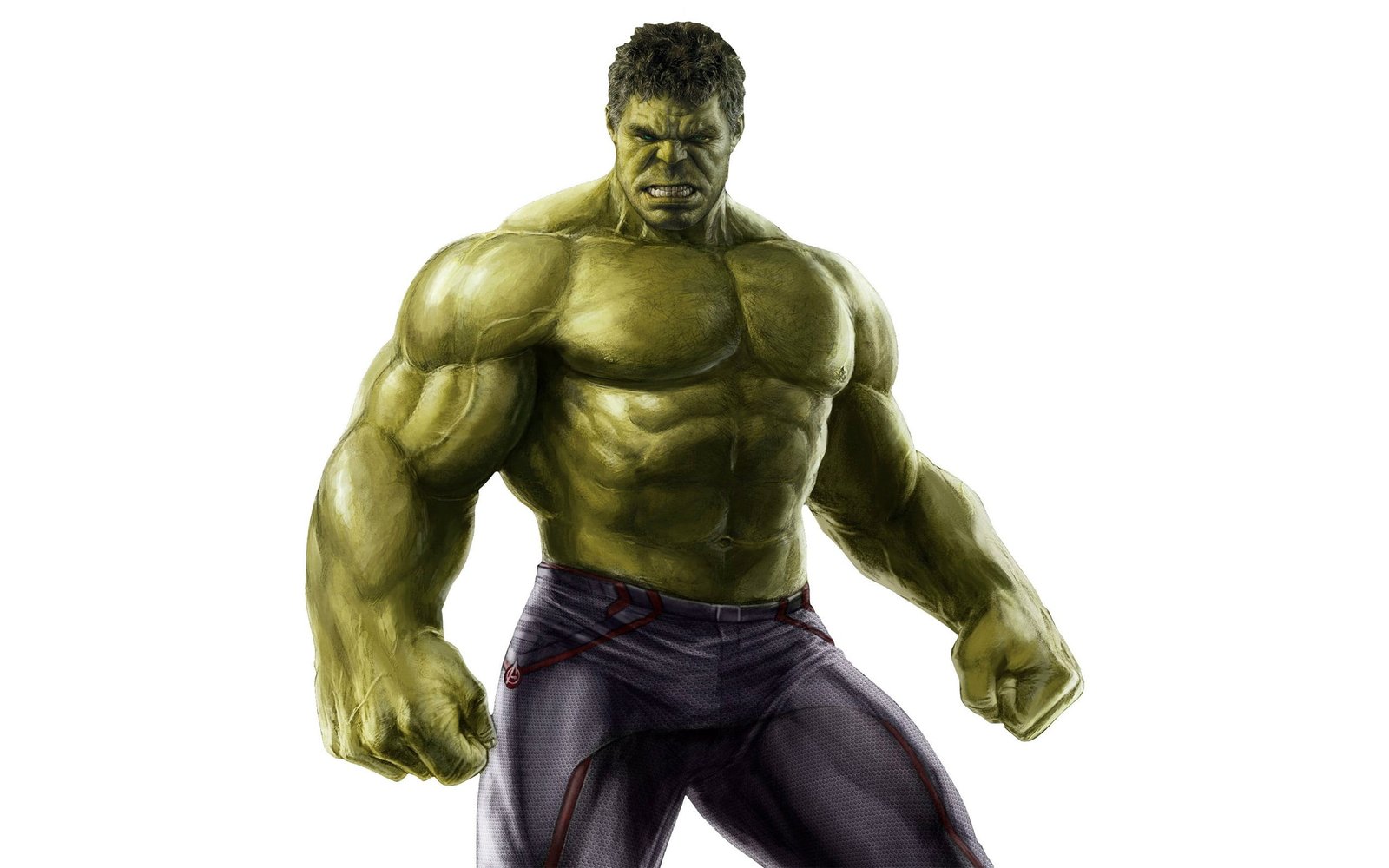 Incredible Hulk illustration superhero white background Marvel Comics 2k