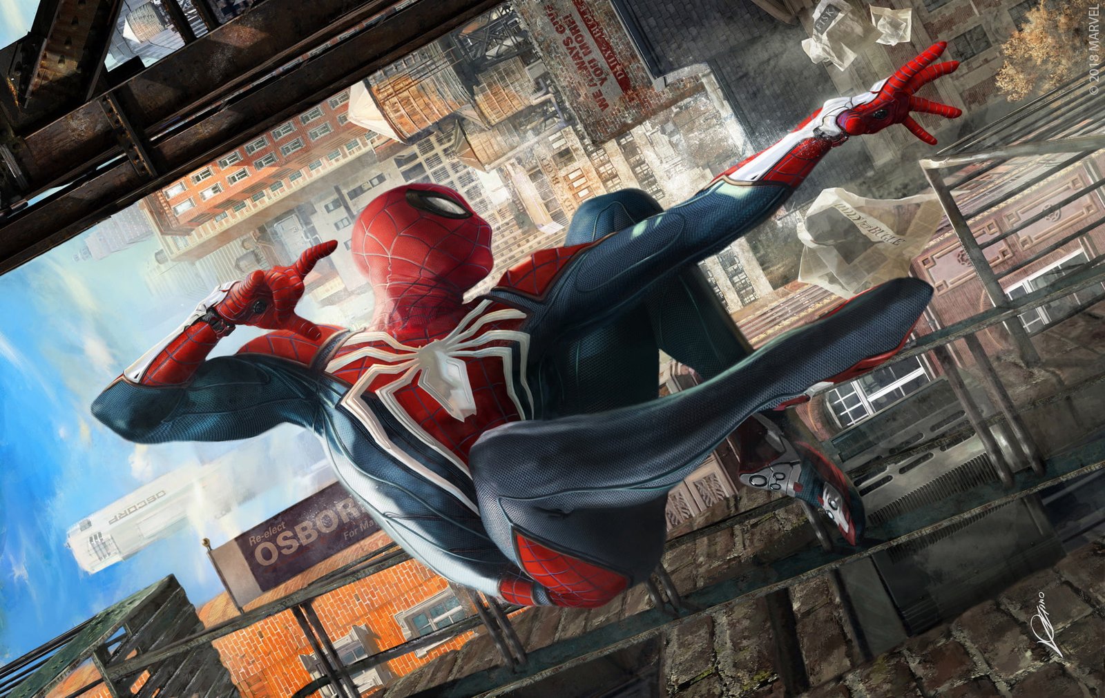 spiderman hd artwork artist artstation superheroes digital art 73 2k
