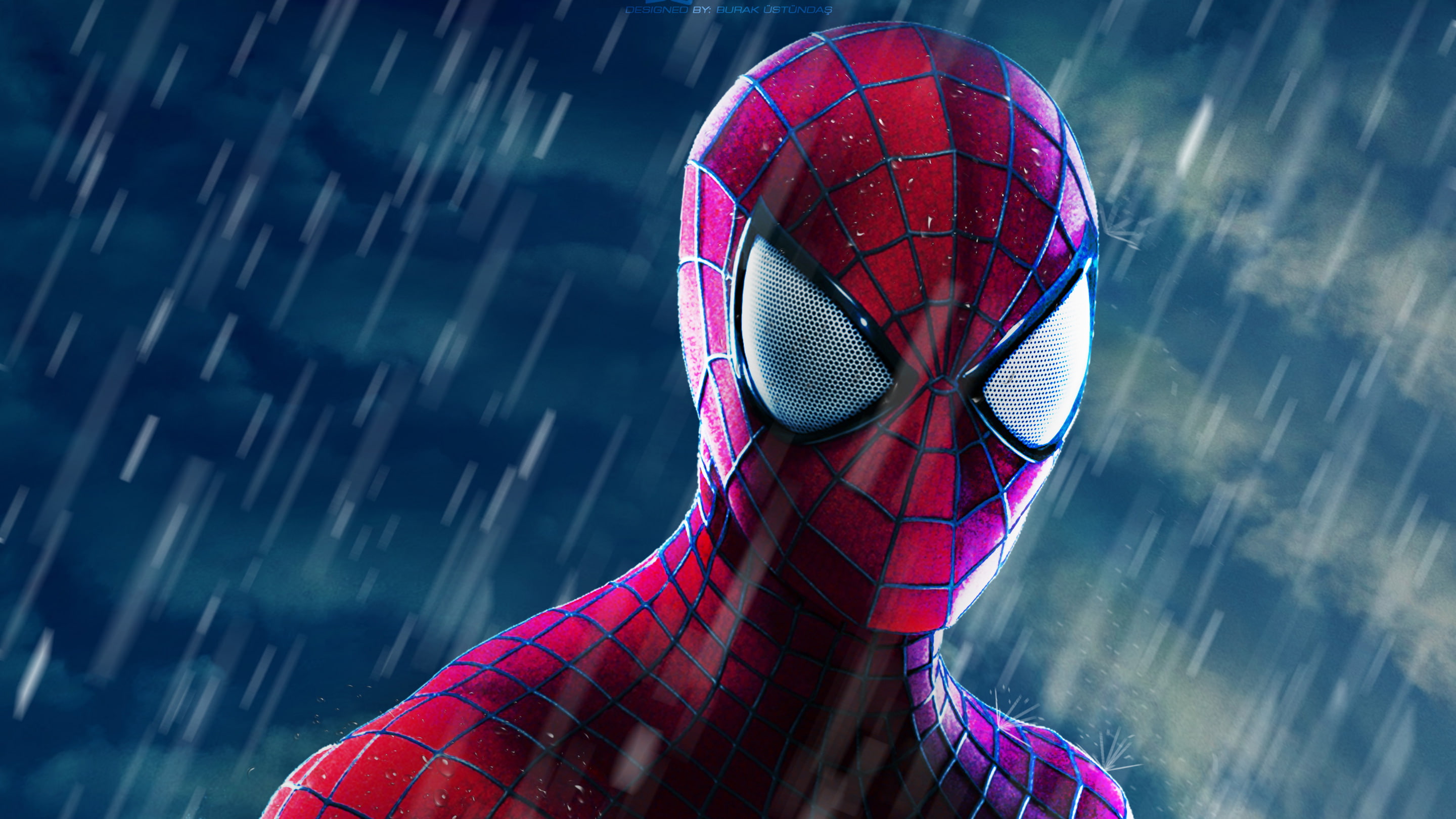 spiderman hd superheroes closeup 2k