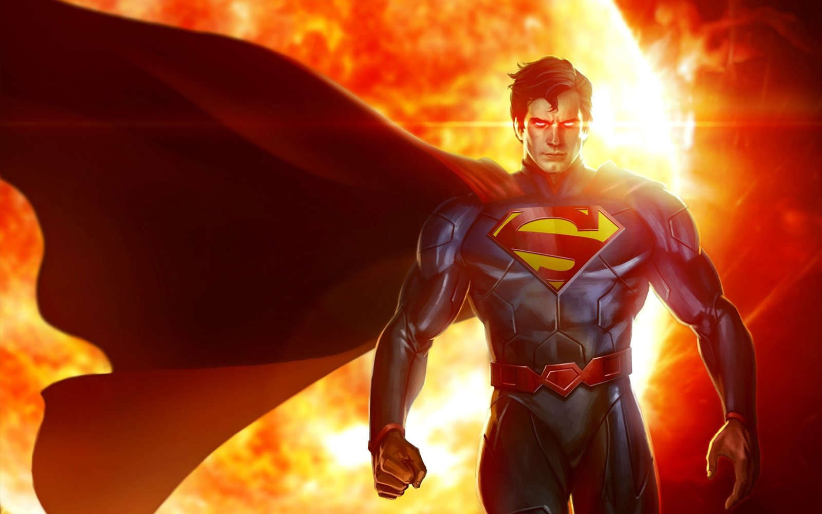 Superman digital wallpaper superhero heroes sport strength 2k