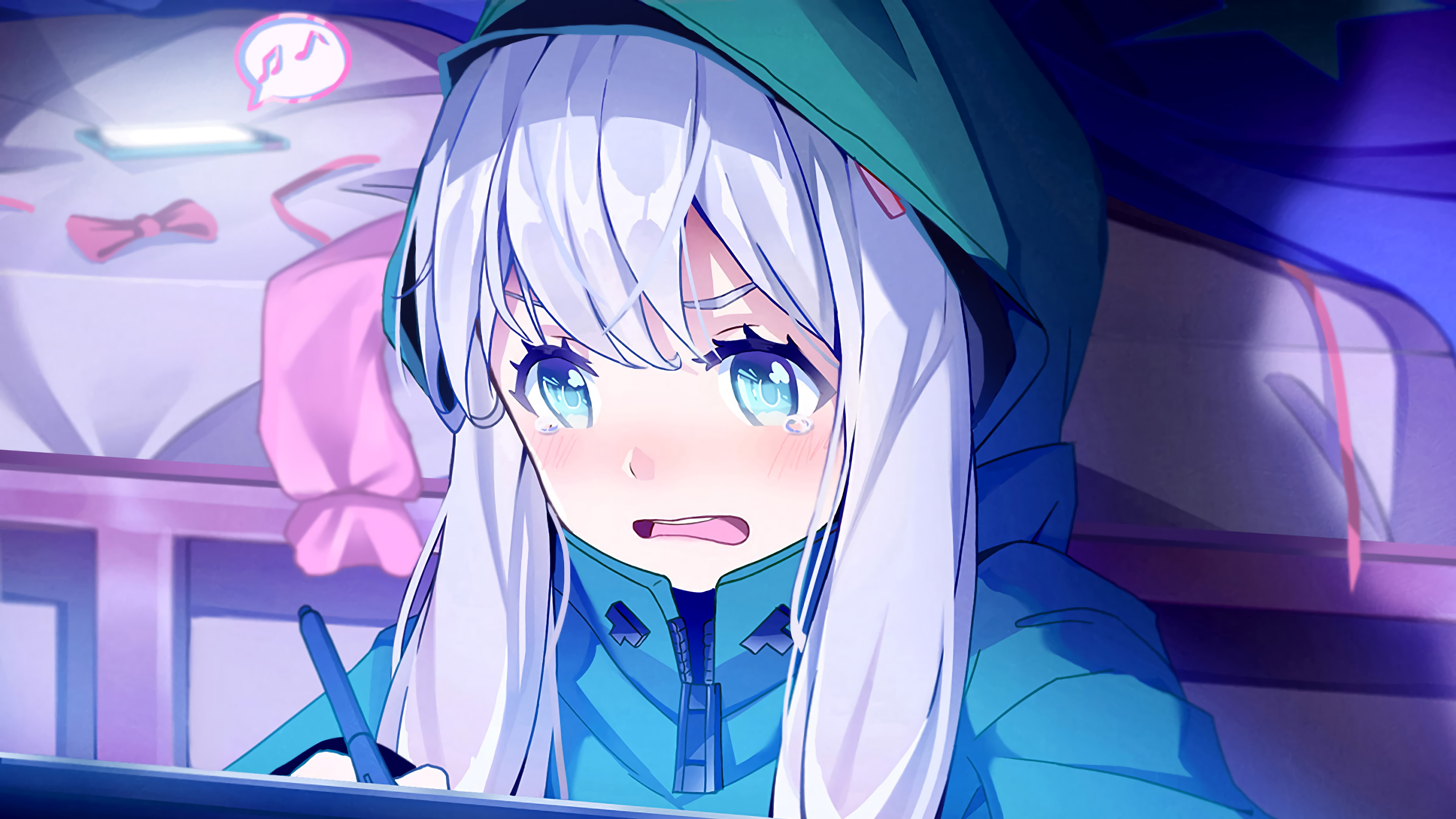 anime girls white skin Izumi Sagiri Eromanga sensei 2k 4k