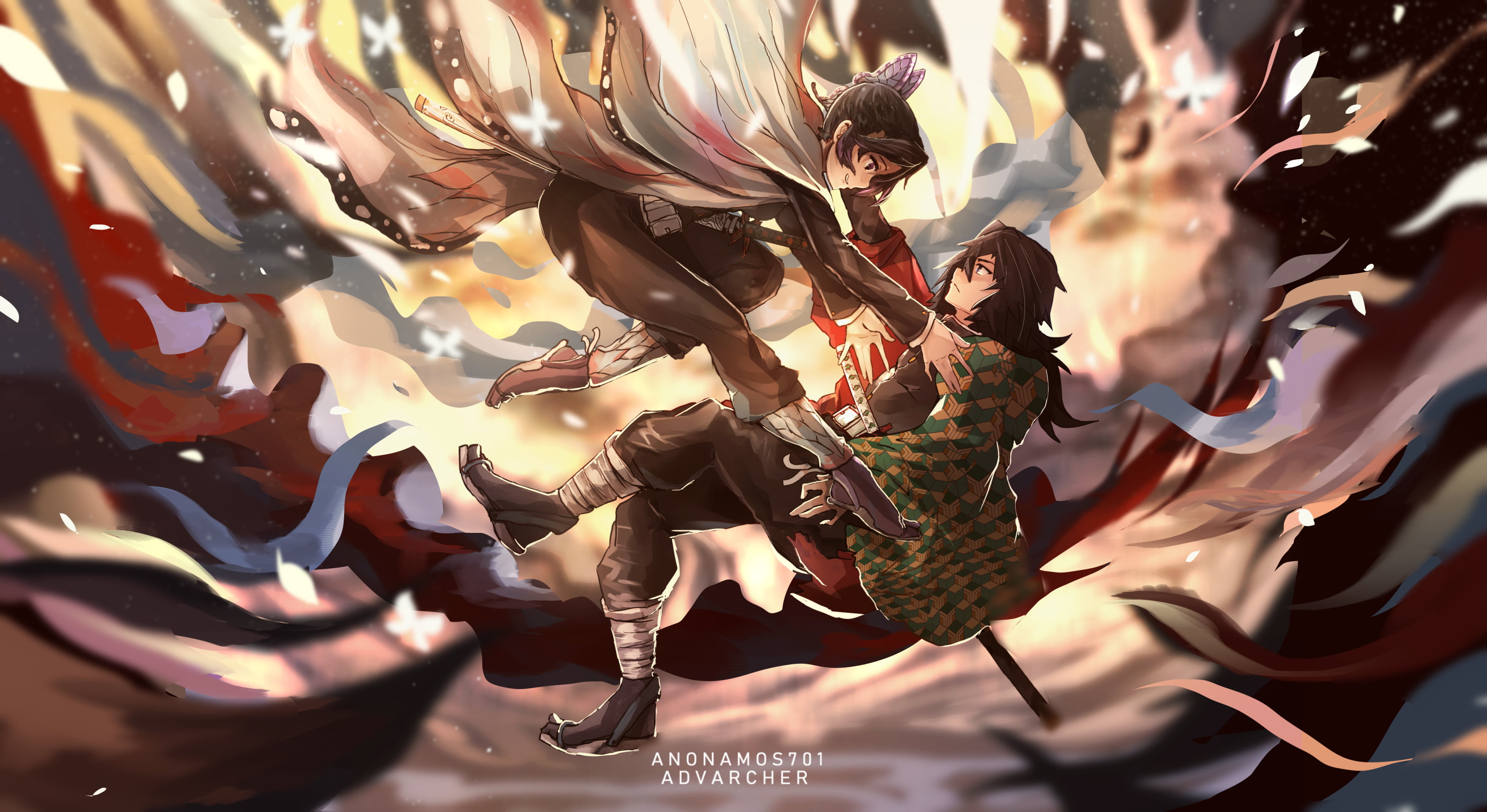 Anime Demon Slayer Kimetsu no Yaiba Boy Girl Giyuu Tomioka 2k 4k