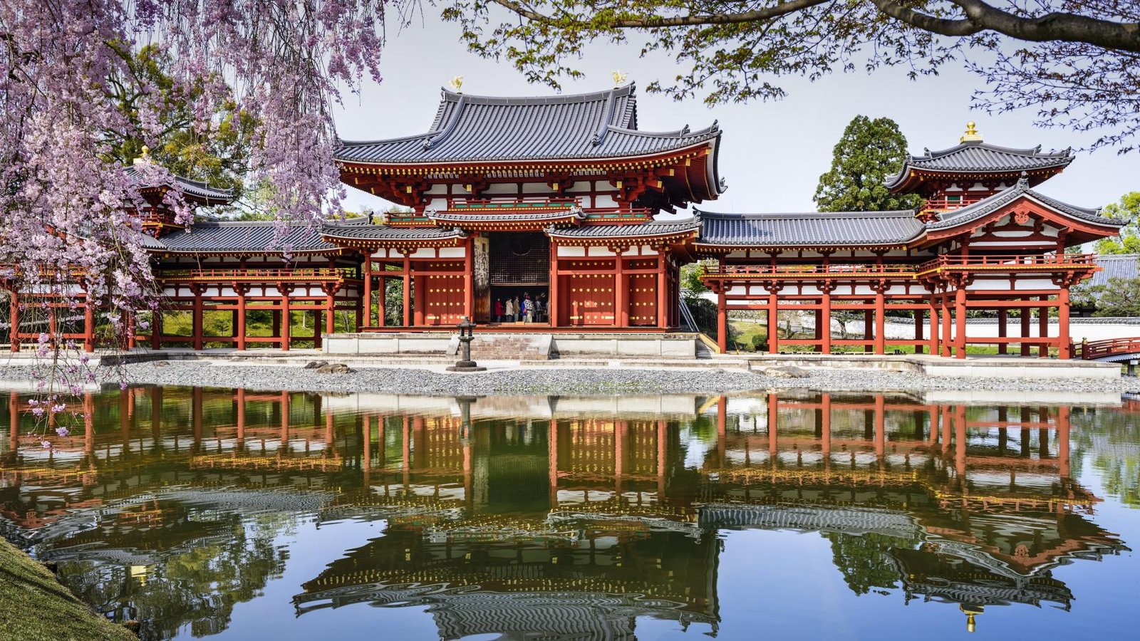 Byodoin Temple Uji Japan temples scenery brown and gray wooden chinese temple 2k