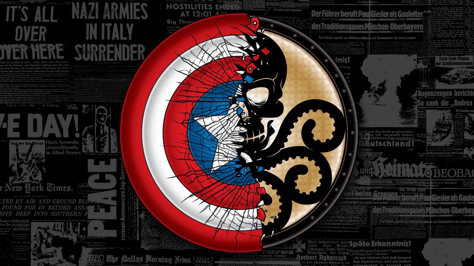 Marvel Captain America logo The Avengers Winter Soldier 2k