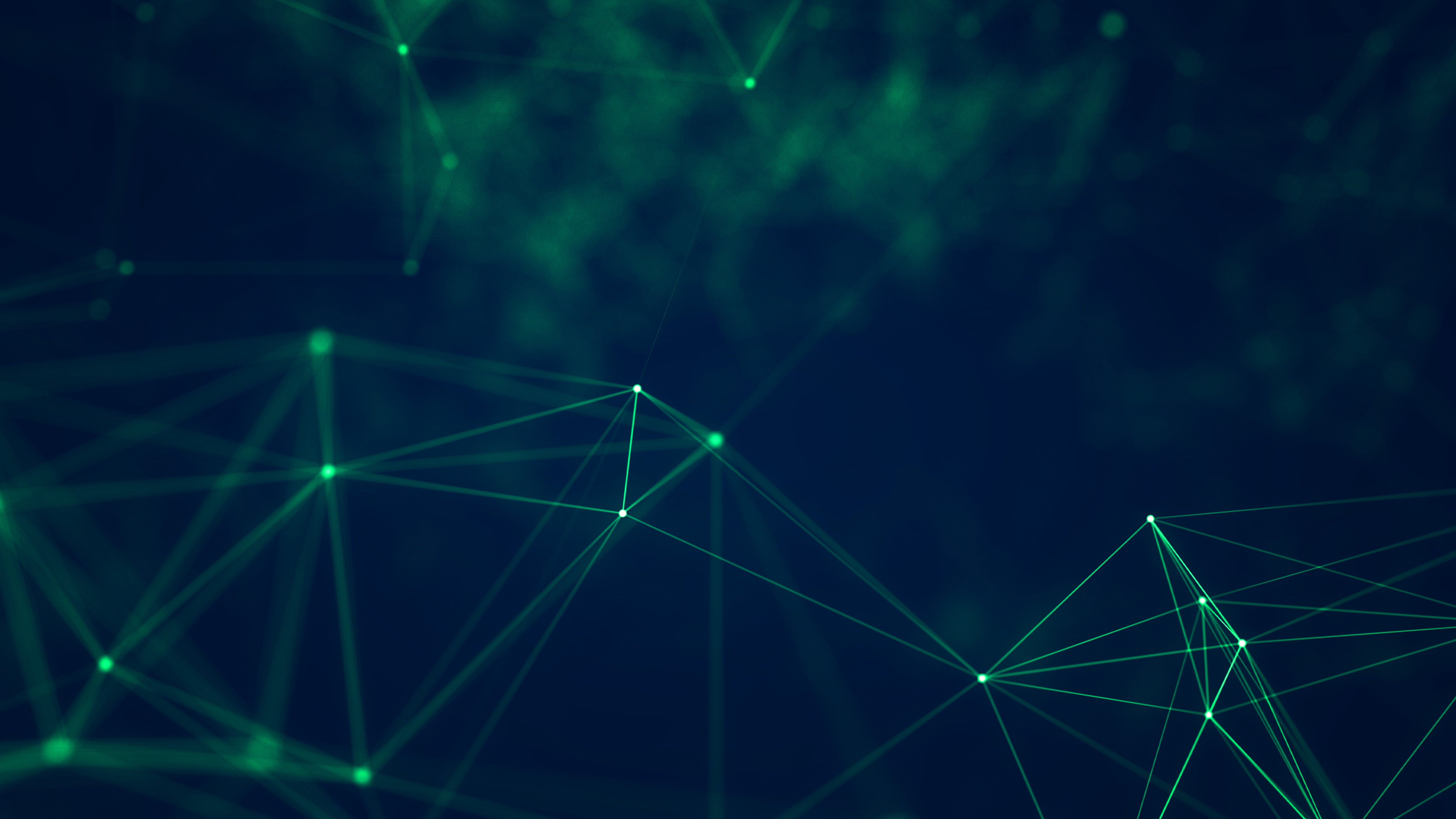 geometry cyberspace digital art green lines abstract technology 2k 4k 5k