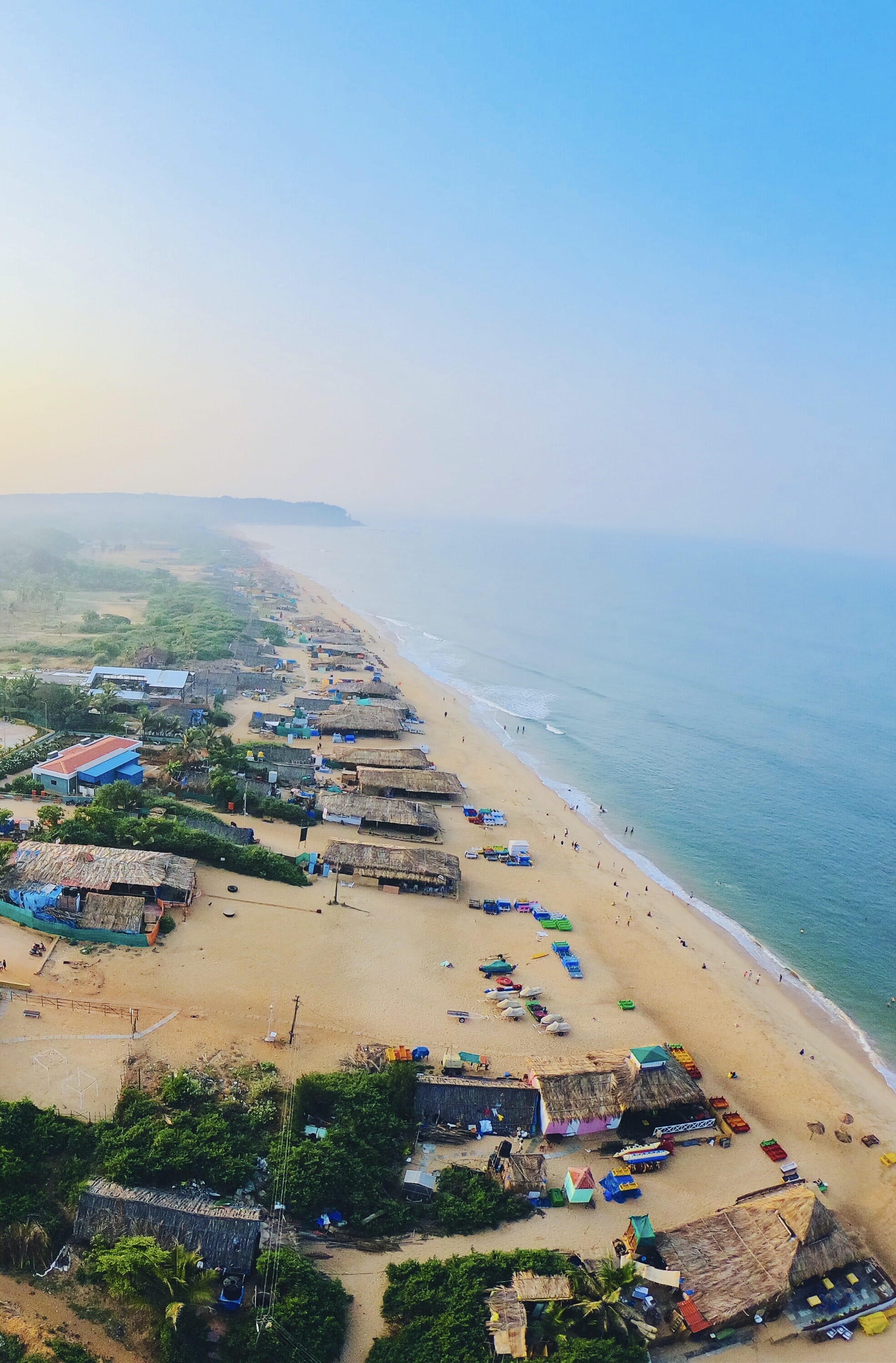 india calangute goa droneshot trave beach sky water 2k